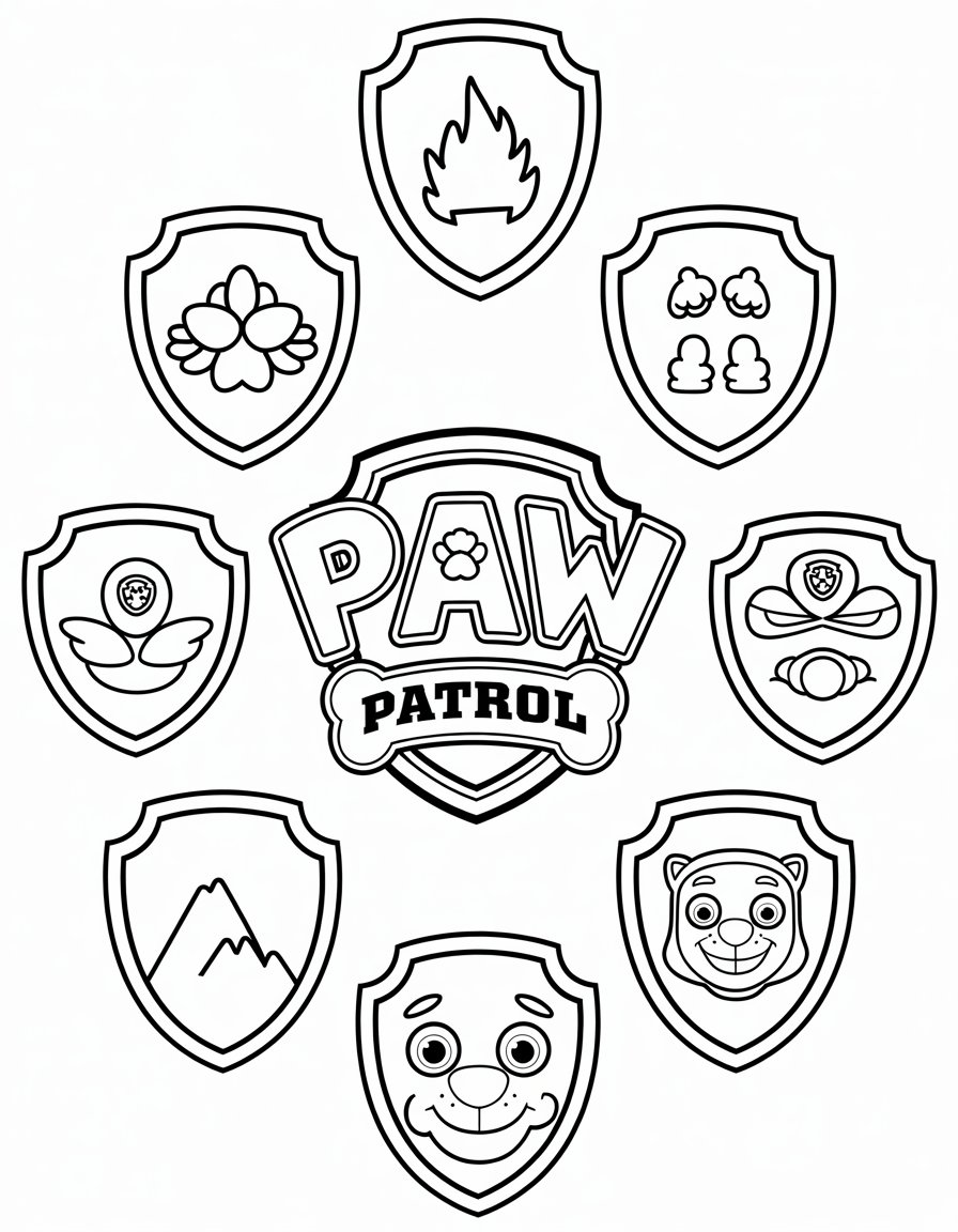 All PAW Patrol Badges